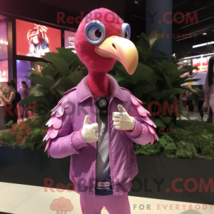 Lavender Flamingo mascot...