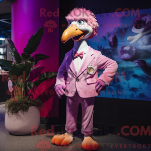 Lavender Flamingo mascot...