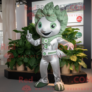 Silver Spinach mascot...