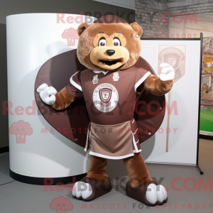 Brown Celtic Shield mascot...