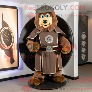 Brown Celtic Shield mascot...