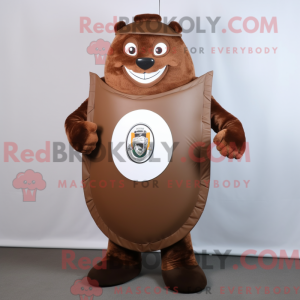 Brown Celtic Shield mascot...