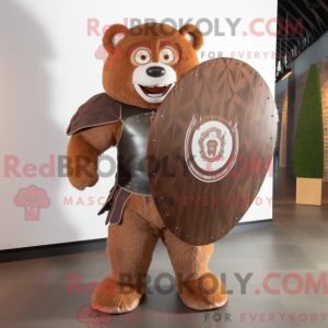 Brun Celtic Shield maskot...