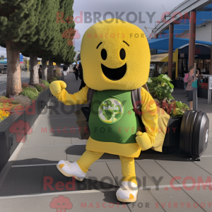 Gold Broccoli mascot...