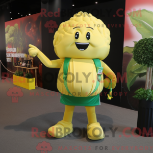 Gold Broccoli mascot...