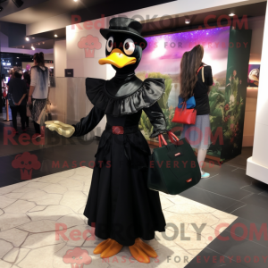 Black Muscovy Duck mascot...