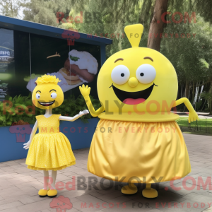 Lemon Yellow Burgers mascot...
