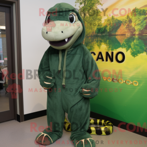 Skovgrøn Anaconda maskot...