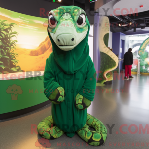 Skovgrøn Anaconda maskot...