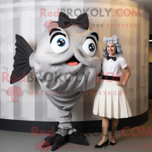 Disfraz de mascota gris...