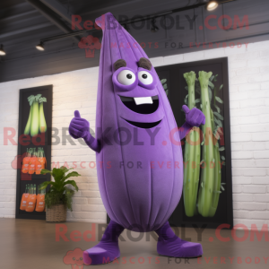 Purple Celery mascot...