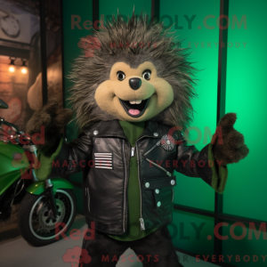 Green Porcupine mascot...