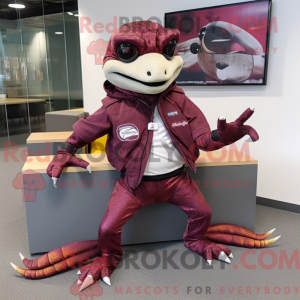 Maroon Geckos Maskottchen...