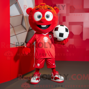 Maskotdraktfigur Red Soccer...