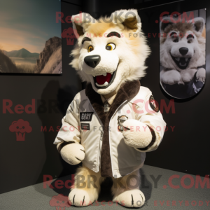 Máscara de Lobo Creme...