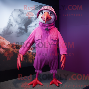 Costume mascotte de Magenta...