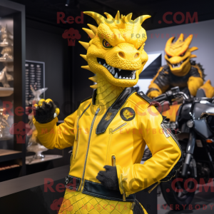 Yellow Dragon maskot...
