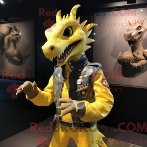 Yellow Dragon maskot...