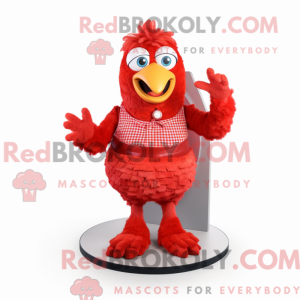 Red Fried Chicken maskot...