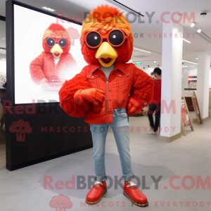 Red Fried Chicken mascot...