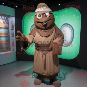Brown Gyro mascot costume...