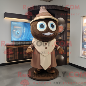 Brown Gyro mascot costume...