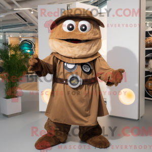 Brown Gyro mascot costume...