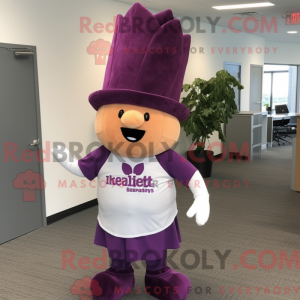 Purple Beet mascot costume...