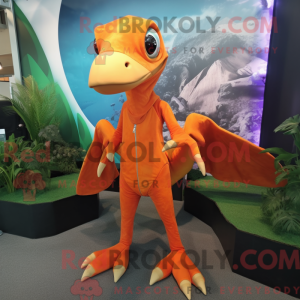 Orange Dimorphodon mascot...