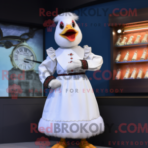 Cream Muscovy Duck mascot...