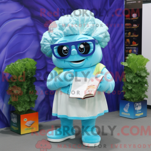Maskotdraktfigure Sky Blue...