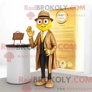 Maskottchenkostüm Gold...