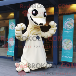 Cream Hydra maskot kostume...