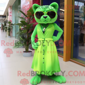 Postava maskota Lime Green...