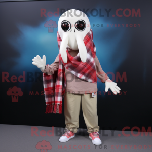 White Squid mascot costume...