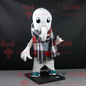 White Squid mascot costume...