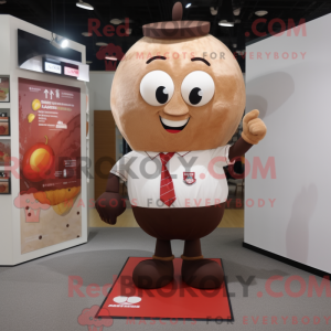 Brown Cherry mascot costume...