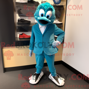 Teal But Maskottchen Kostüm...