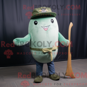 Olive Narwhal mascot...