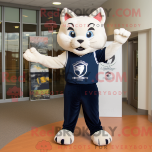 Navy Bobcat mascot costume...