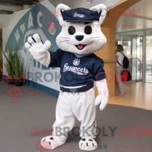 Navy Bobcat maskot kostume...