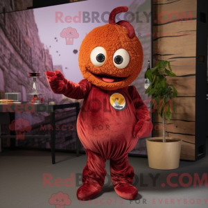 Rust Hindbær maskot kostume...