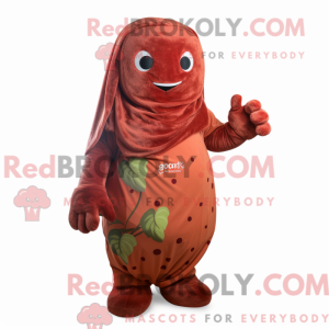 Rust Bringebær maskot drakt...