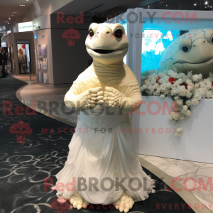 Cream Sea Turtle mascot...