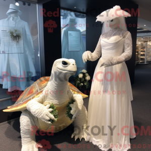 Creme havskildpadde maskot...