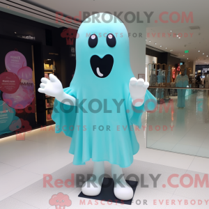 Cyan Ghost Maskottchen...