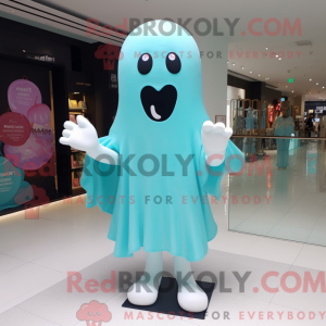 Postava maskota Cyan Ghost...