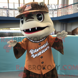 Brown Barracuda mascot...