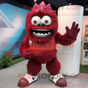 Maroon Cyclops mascot...