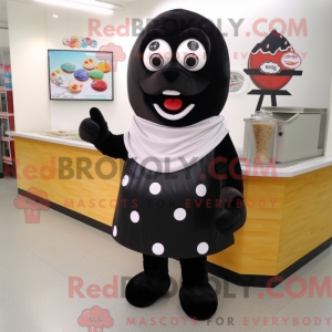 Sort Ice Cream maskot...